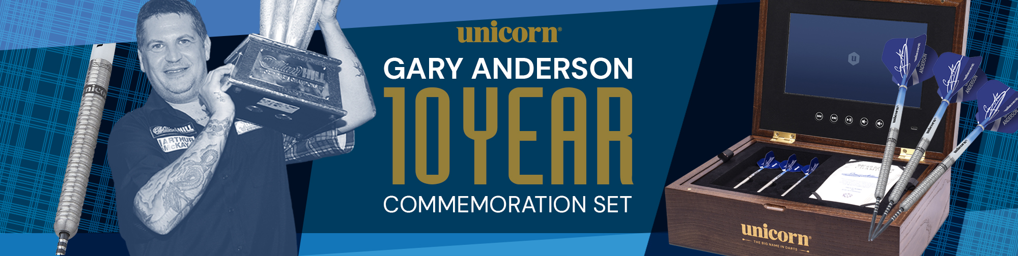 Gary Anderson 10 Year Commemoration Dart